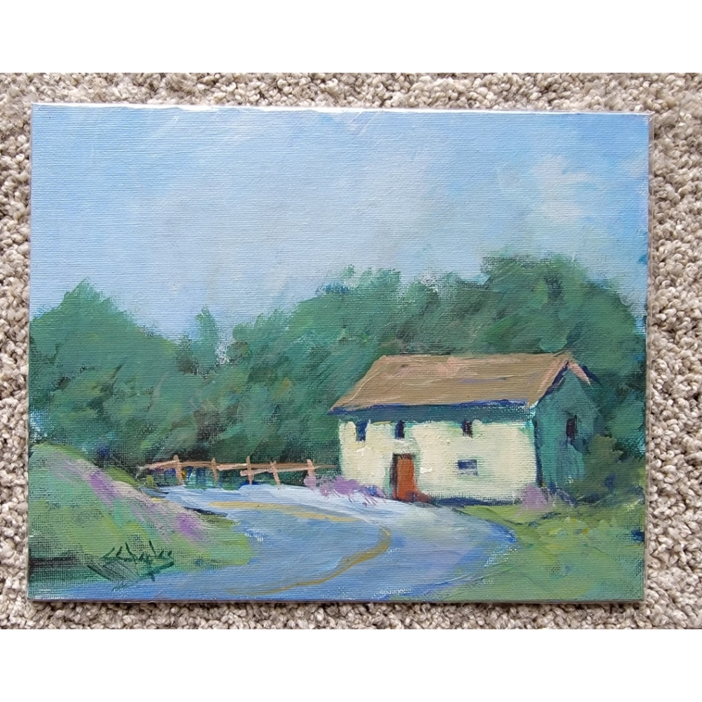 Beautiful Unique Original Art by Sharon Chaples Paint on Canvas Board 8in x 10in